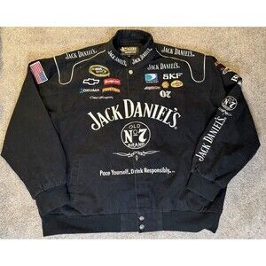 VTG Jack Daniels NASCAR Jacket Mens 4XL Chase Authentics Racing Embroidered